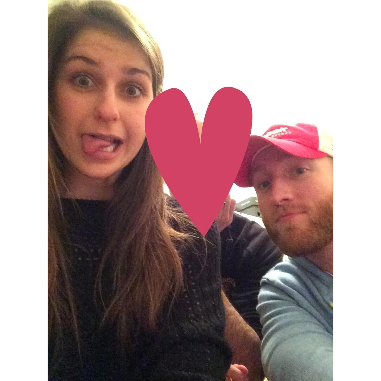 Our first photo together, January 2016.