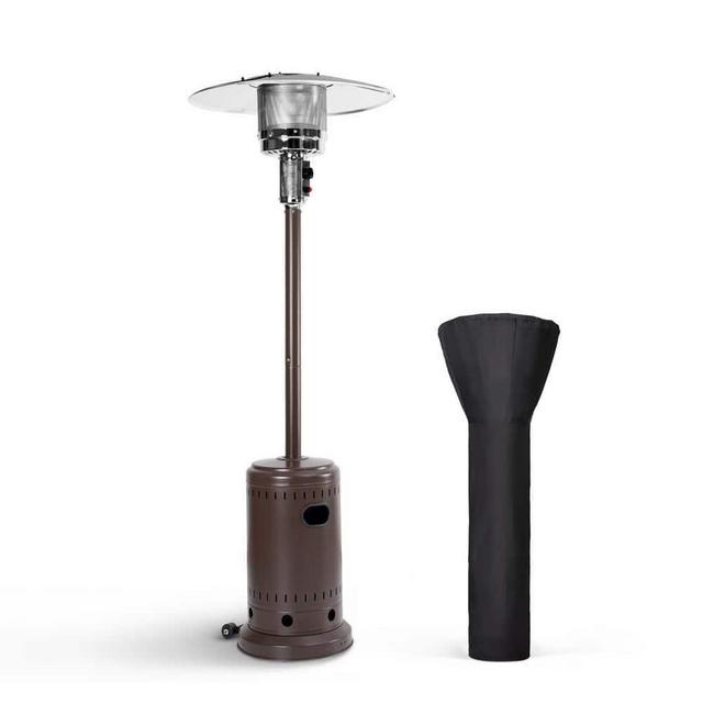 46000 BTU Commercial Propane Bronze Outdoor Heater with Cover