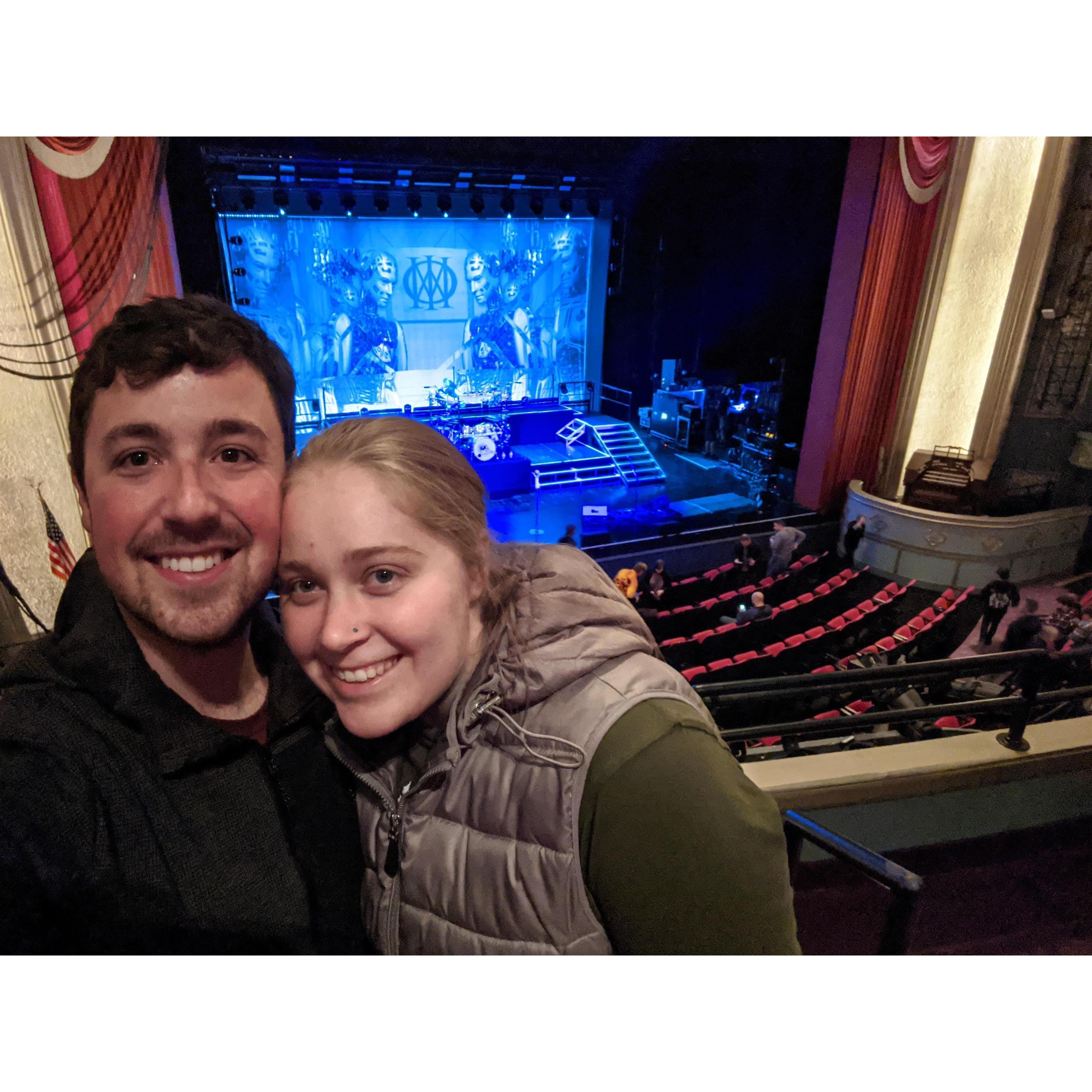 Richard took Cara to see his favorite band, Dream Theater in concert at the Capital Theater