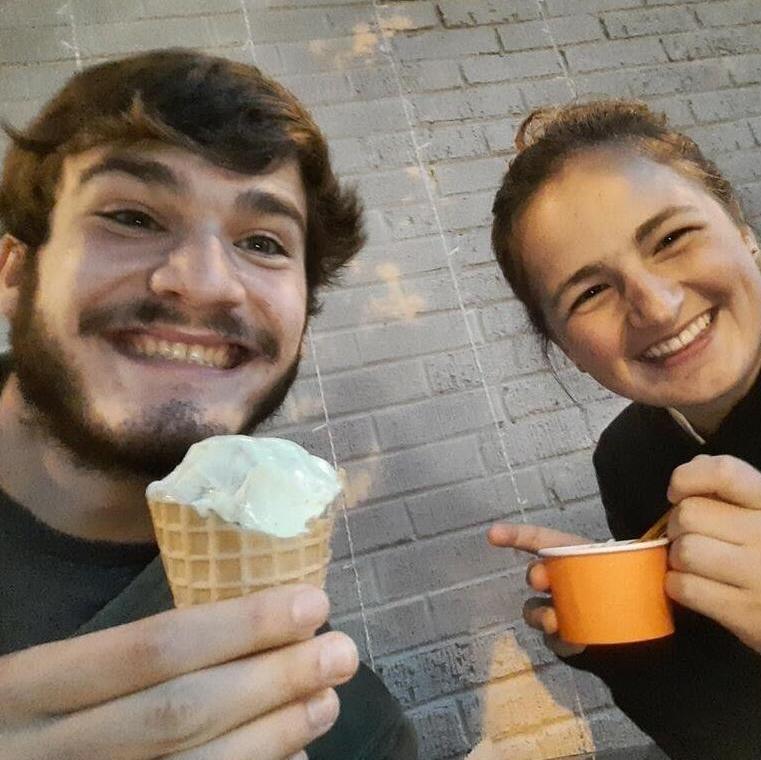 Ice cream date in our favorite evening getaway town, Geneva.