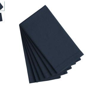 Dark Indigo Blue Cotton Buffet Napkins 6 Count