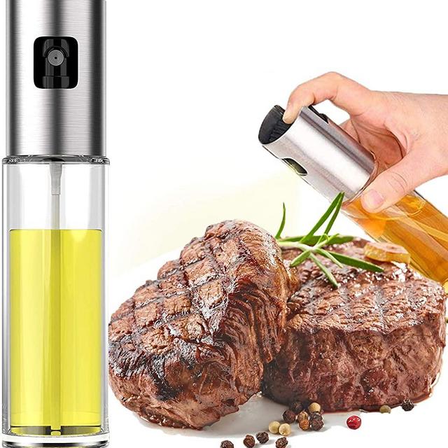 Olive Oil Sprayer for Cooking, Oil Spray Bottle for Oil Versatile Glass Spray Olive Oil Bottle for Cooking,Vinegar Bottle Glass,for Cooking,Baking,Roasting,Grilling