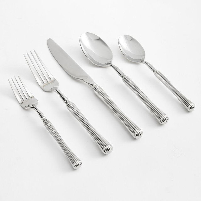 Cecelia Stainless Steel 5-Piece Flatware Set