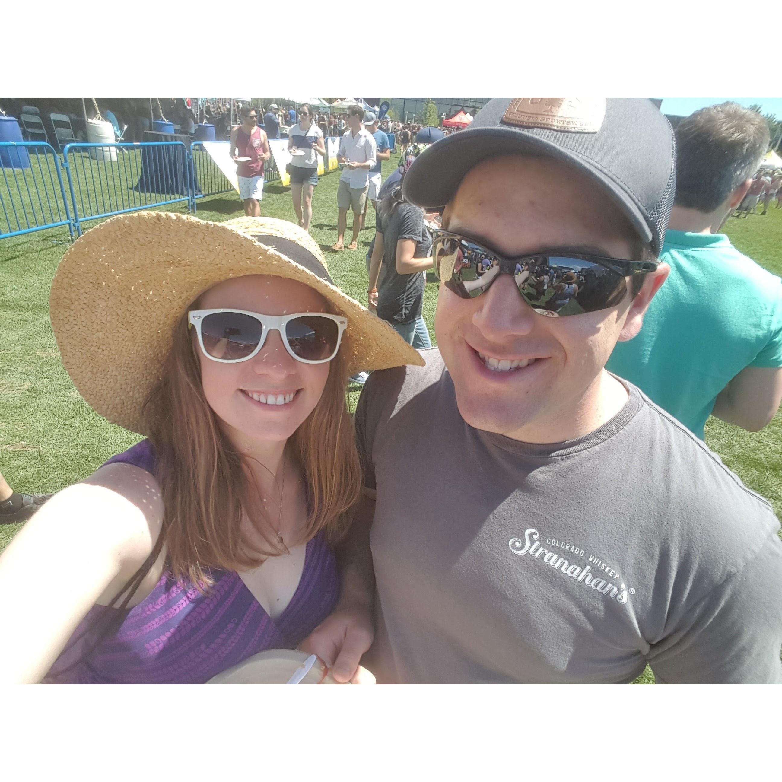 Food festival in Denver for Madeline's birthday, 2017