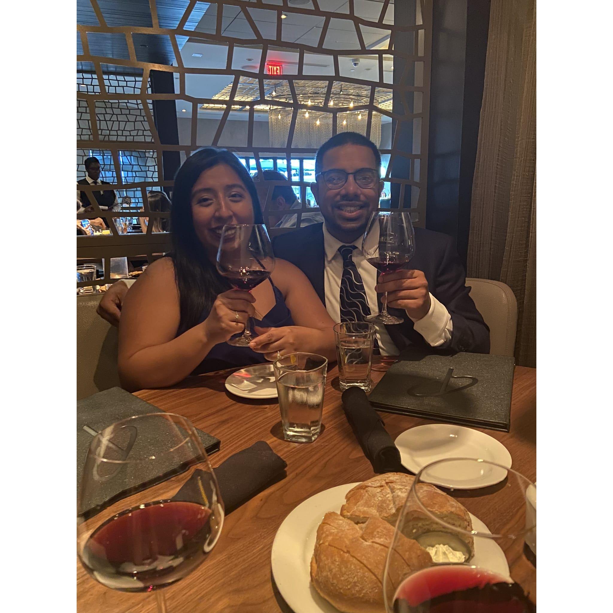 Celebrated Engagement with friends