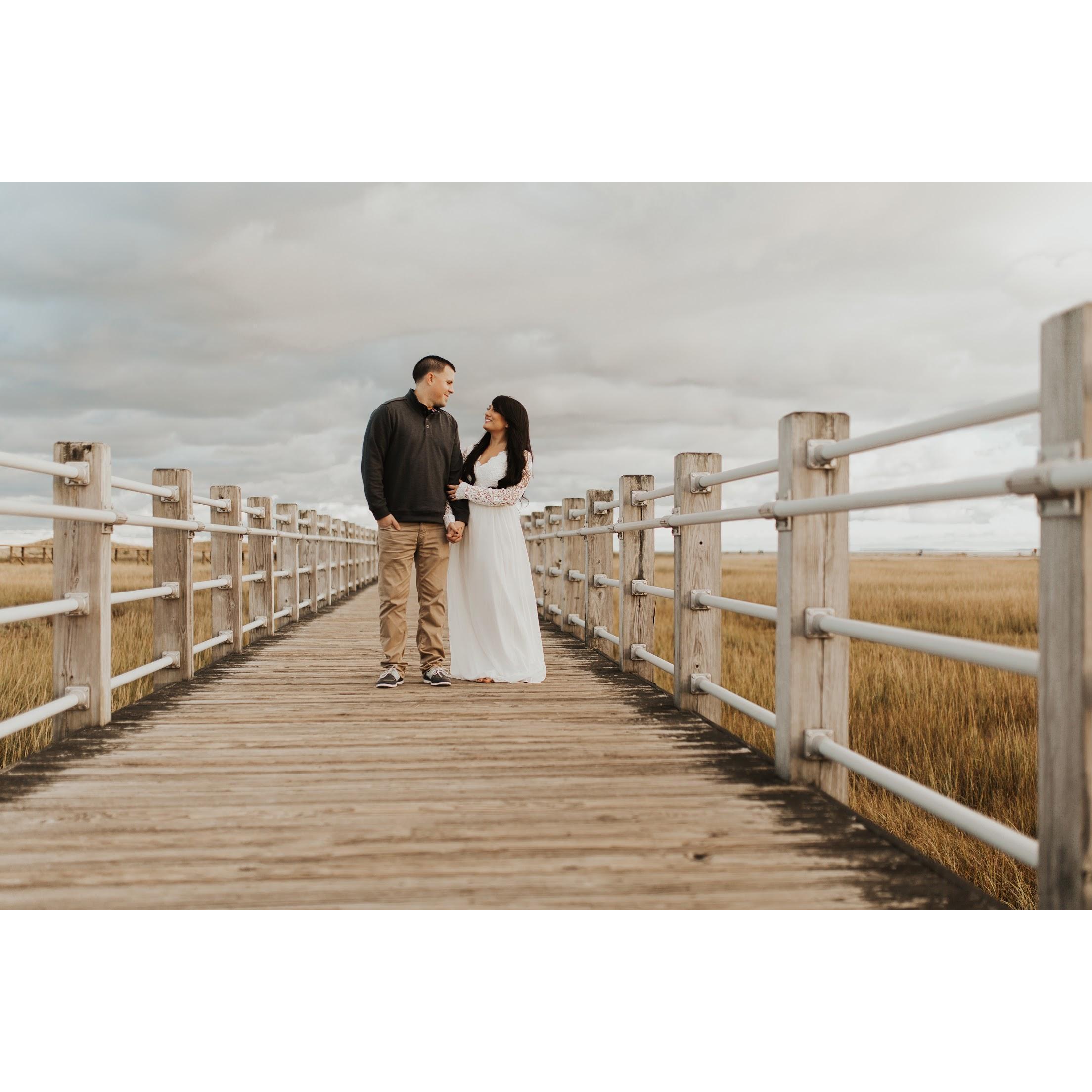 Our oceanside engagement photoshoot!