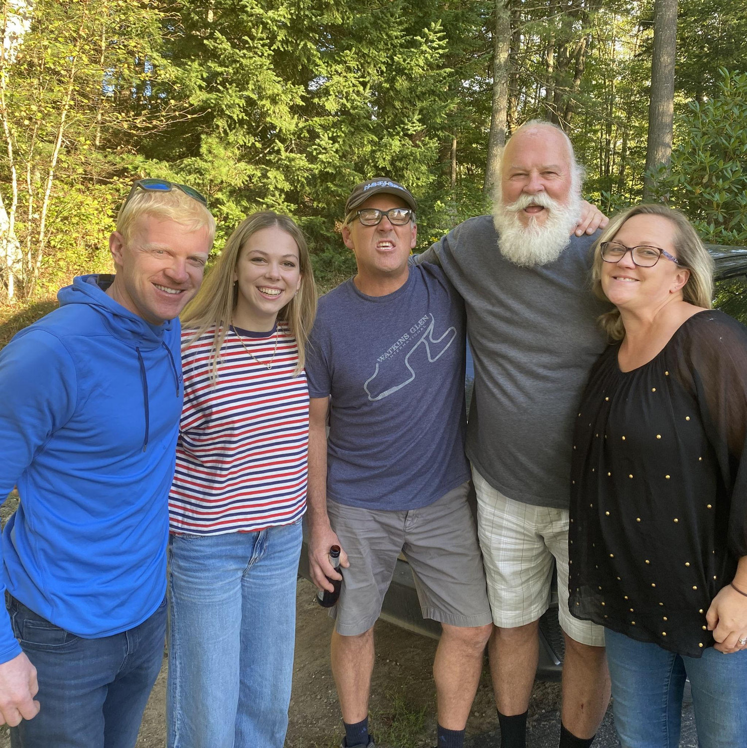 The Owen kids & Dad, Brandon's birthday 2022