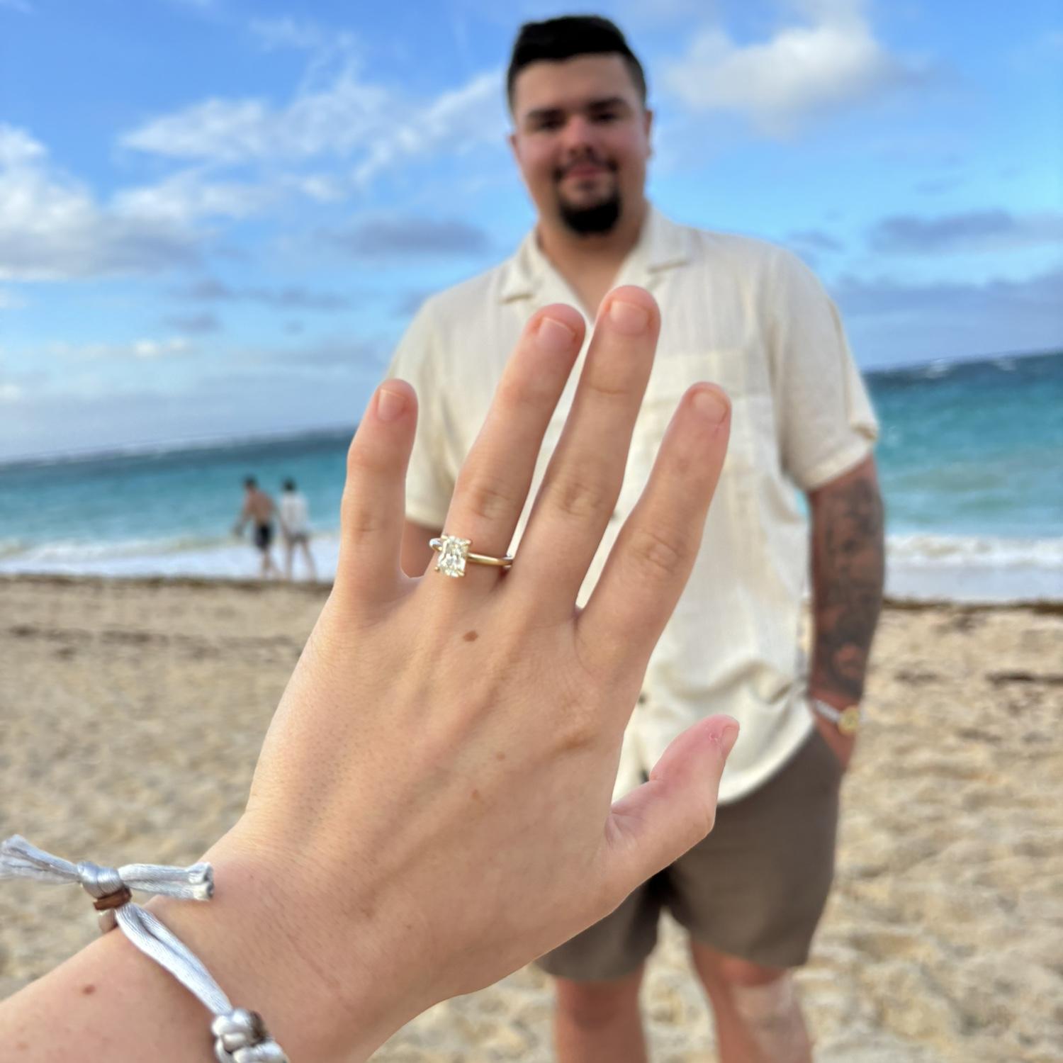 Nick proposed in Punta Cana, April 2025