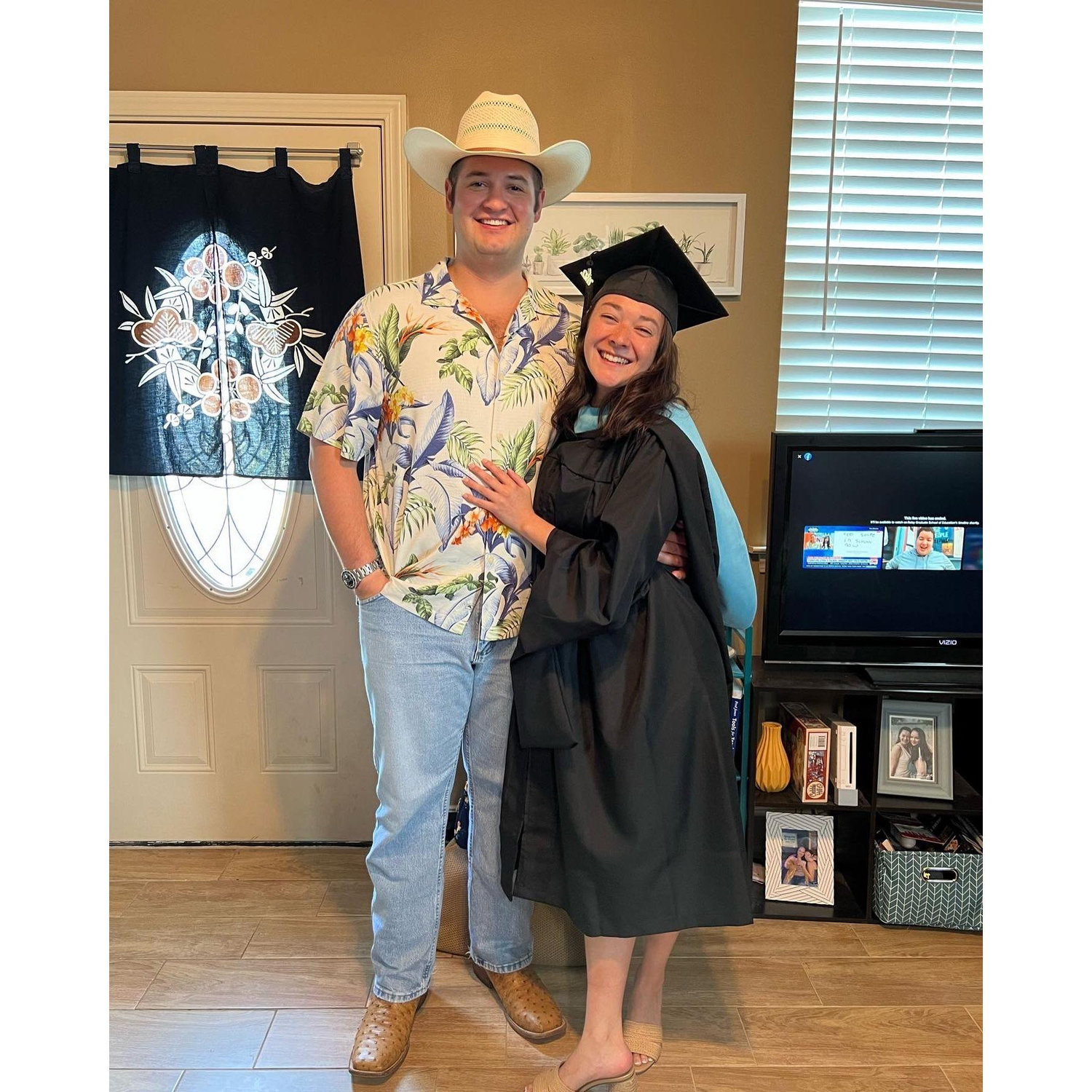 We celebrated Carol's graduation from her Masters program, June 2022.