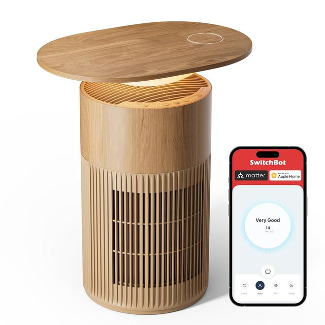 SwitchBot Air Purifier for Home Large Room up to 3620 ft², Pet Mode, Support Matter, 20dB, Washable Pre-filter, Aromatherapy, Works with Alexa, Google Home, Apple Home, Ideal for Odor, Dust & Pet Hair