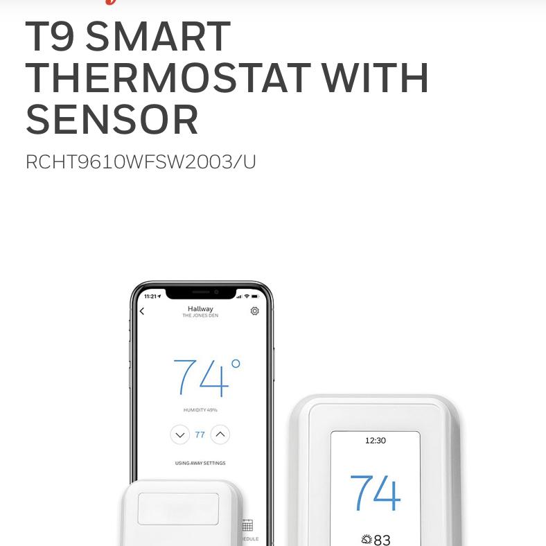T9 Smart Thermostat with Sensor