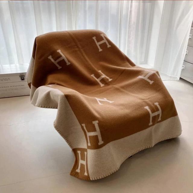 Extra Soft Wool Fleece Blankets Unisex Fuzzy Warm Cozy Soft Bedding Luxury Throw Bed Couch Reversible H Flannel Lightweight Decorative Fluffy Cozy Sofa Comfort Khaki