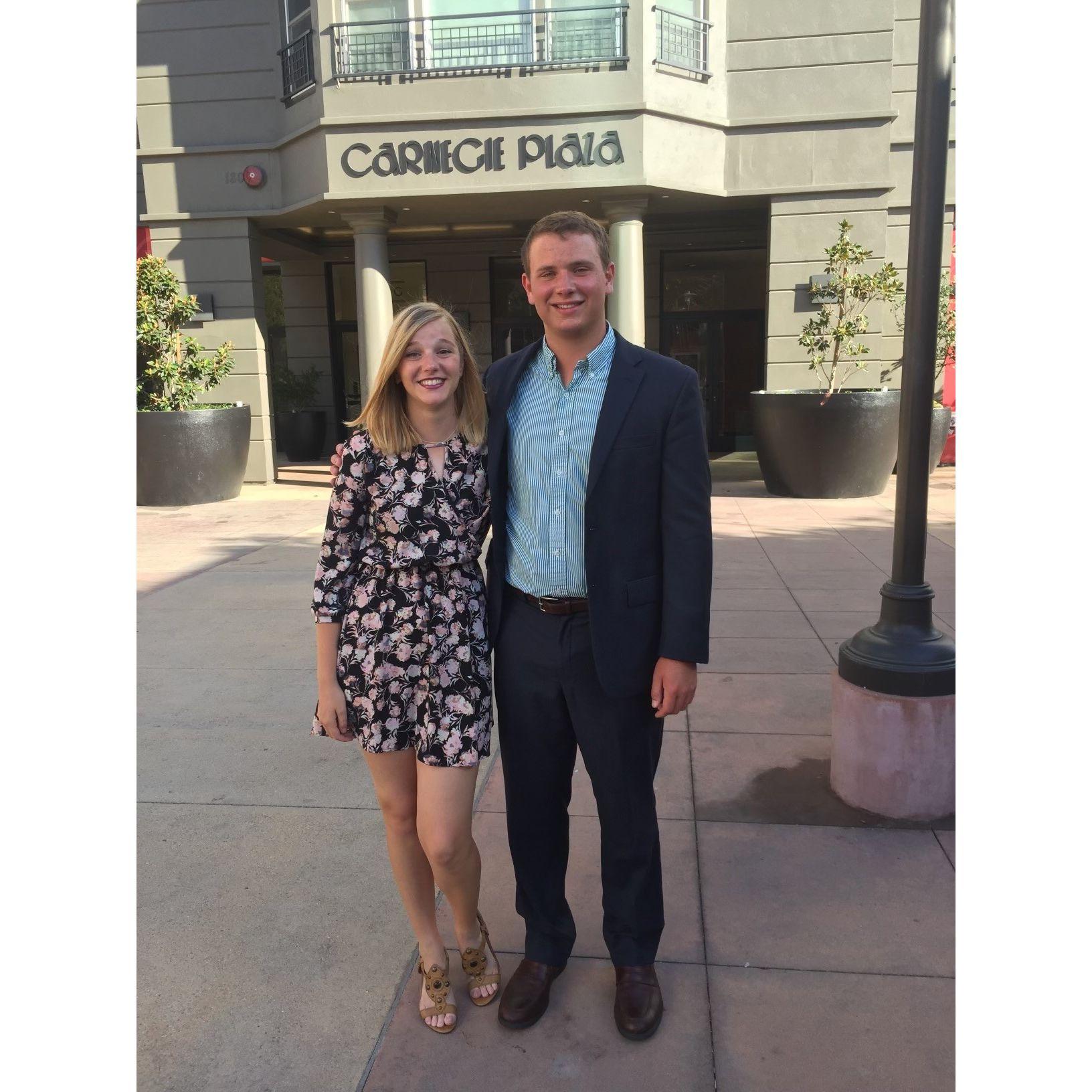 Amy and Kyle before our DCP celebration in 2017