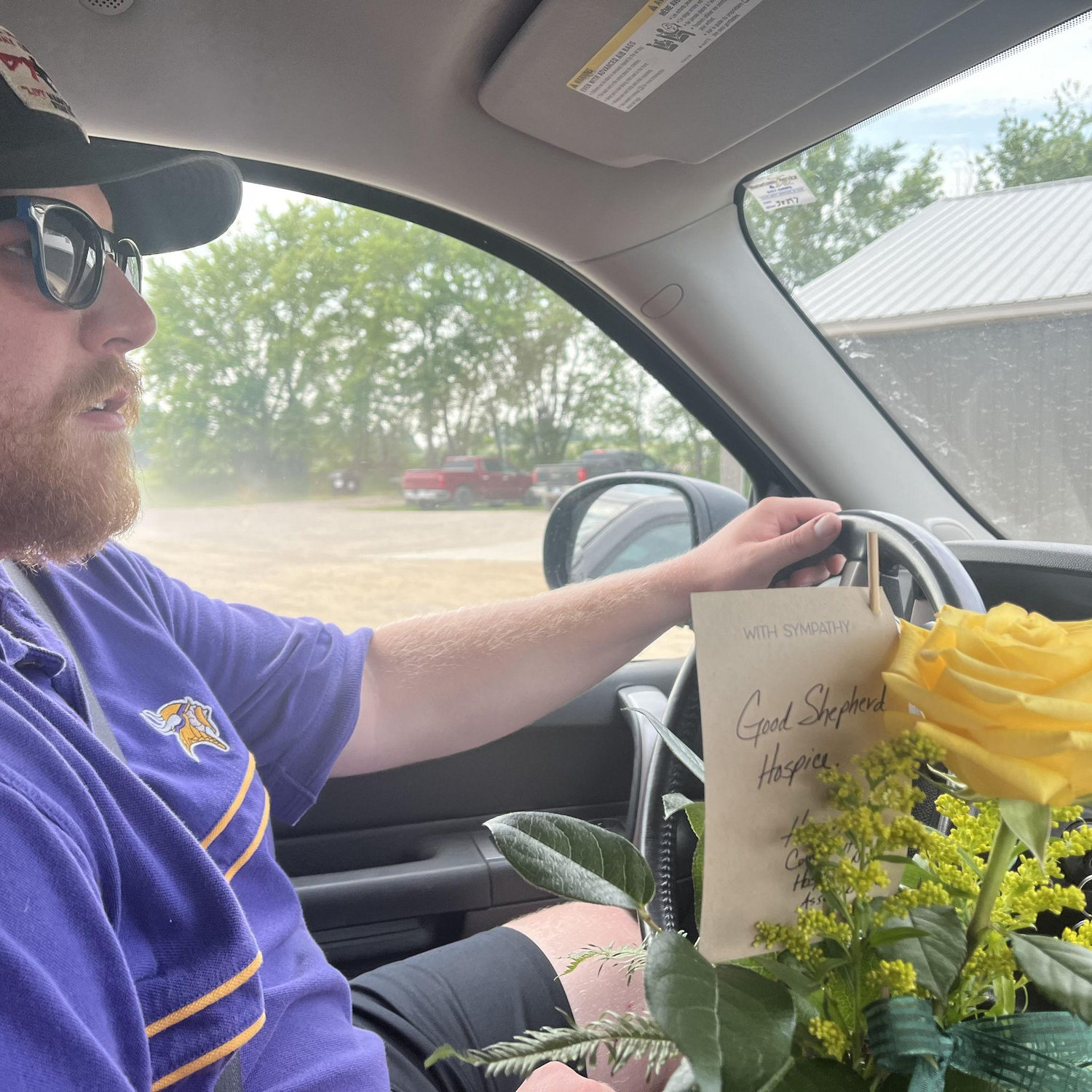 Driving to Grandpa Artz's Memorial Golf Tournament in Henricks, Minnesota