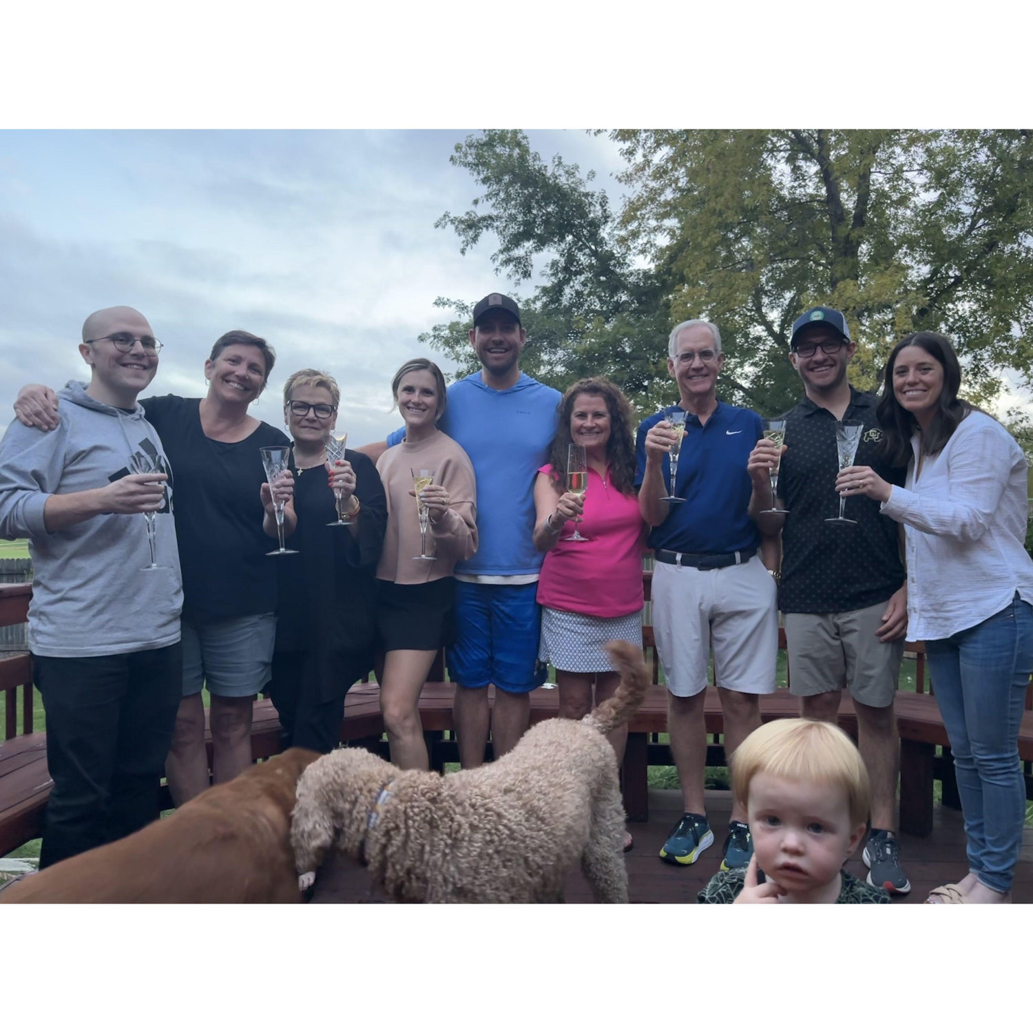 After the engagement, when Evan surprised Kathleen with mom, Sean & Auntie Mo in town! - Septembeer 2023
