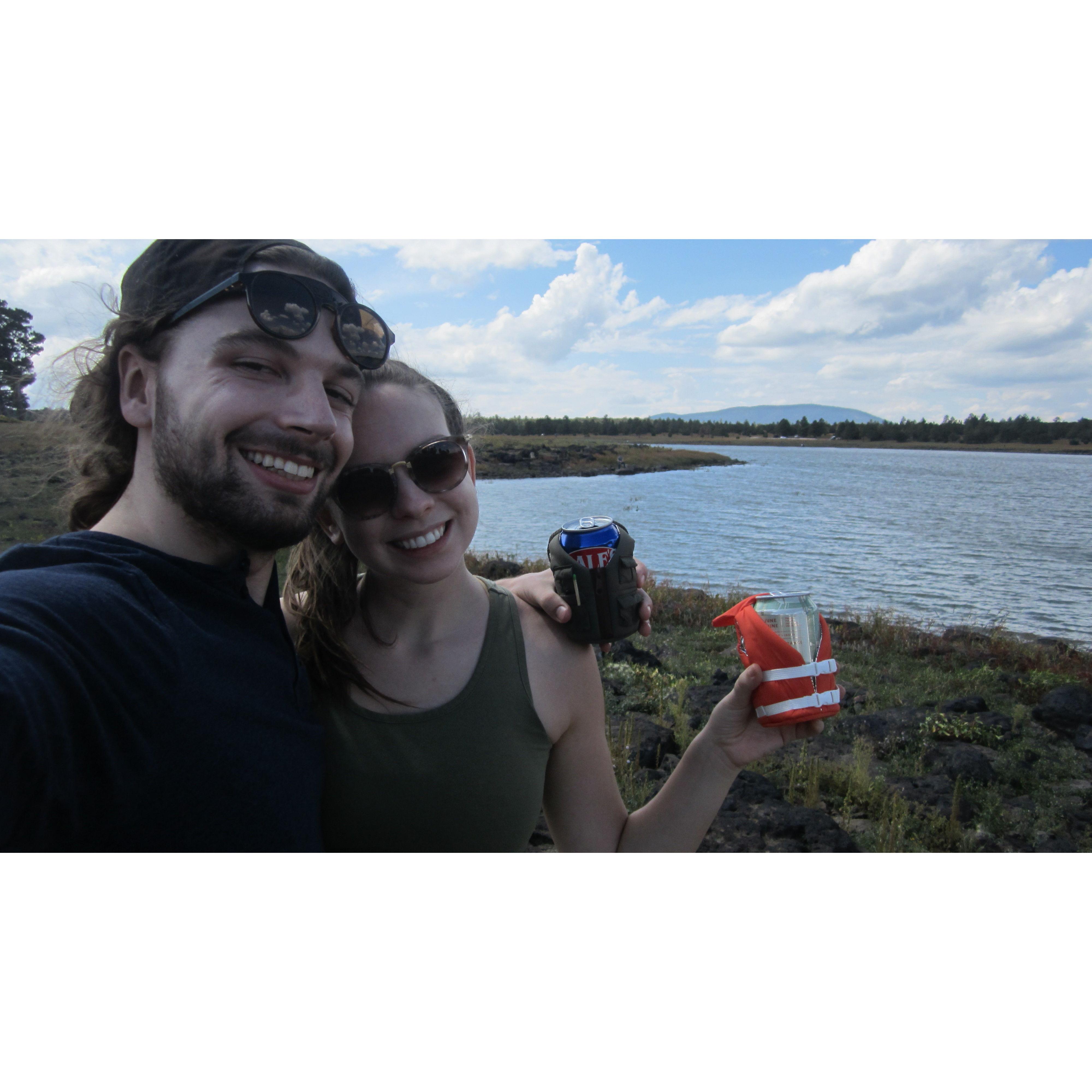 First camping trip - turns out we both love to cook outside!