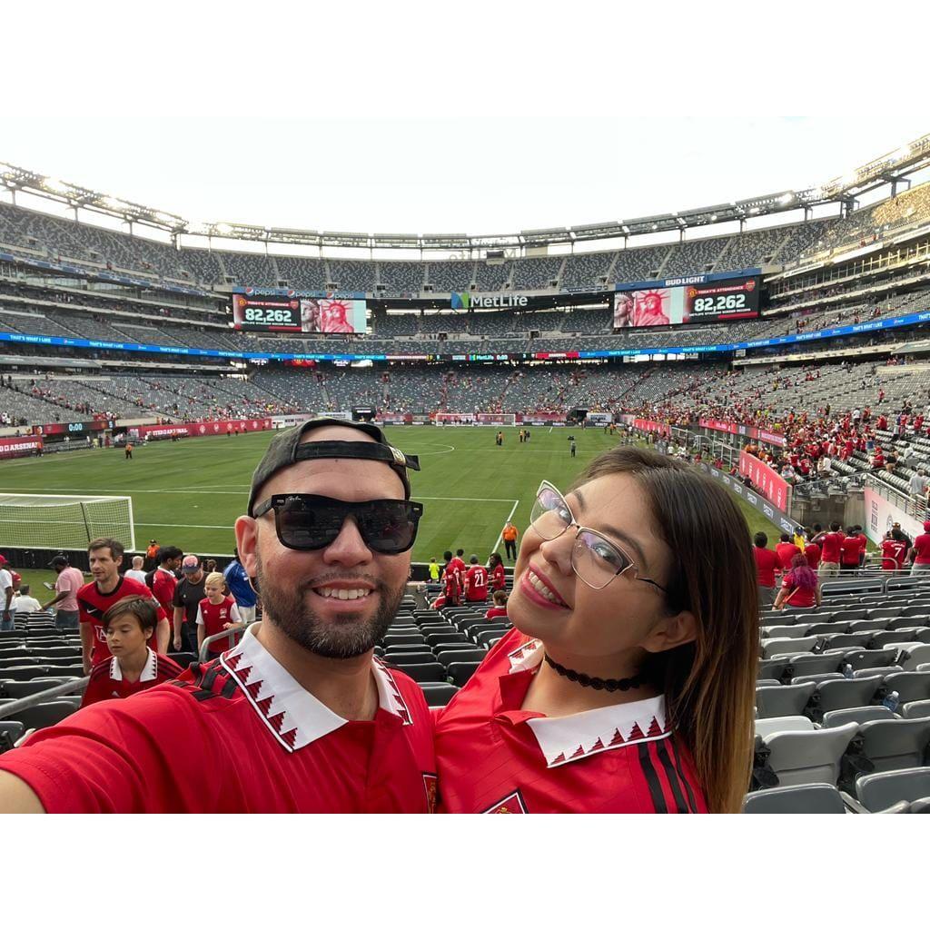 Justin's 1st Man U game!