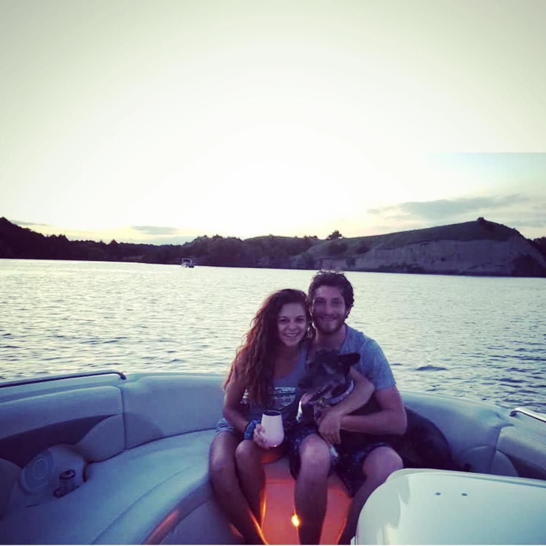 Enjoying our time with family, friends, and Miss Luna on Jeffrey Lake.