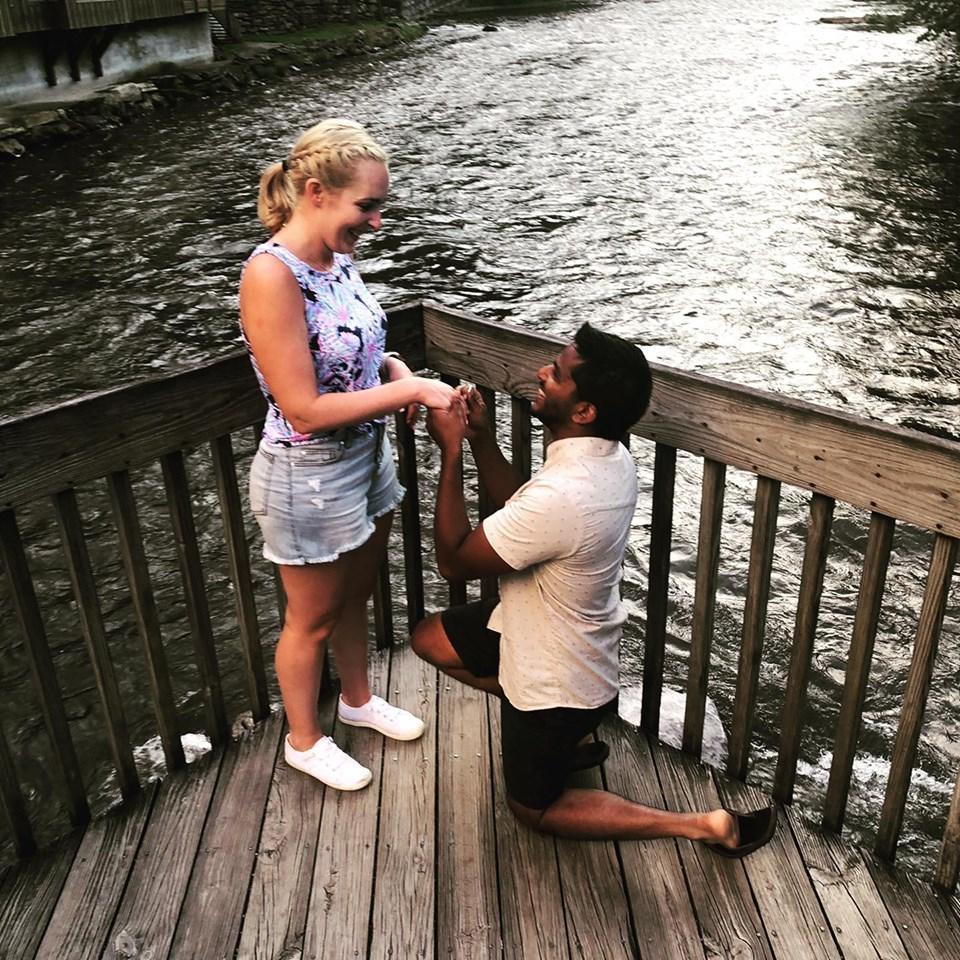 The proposal in Nantahala, NC