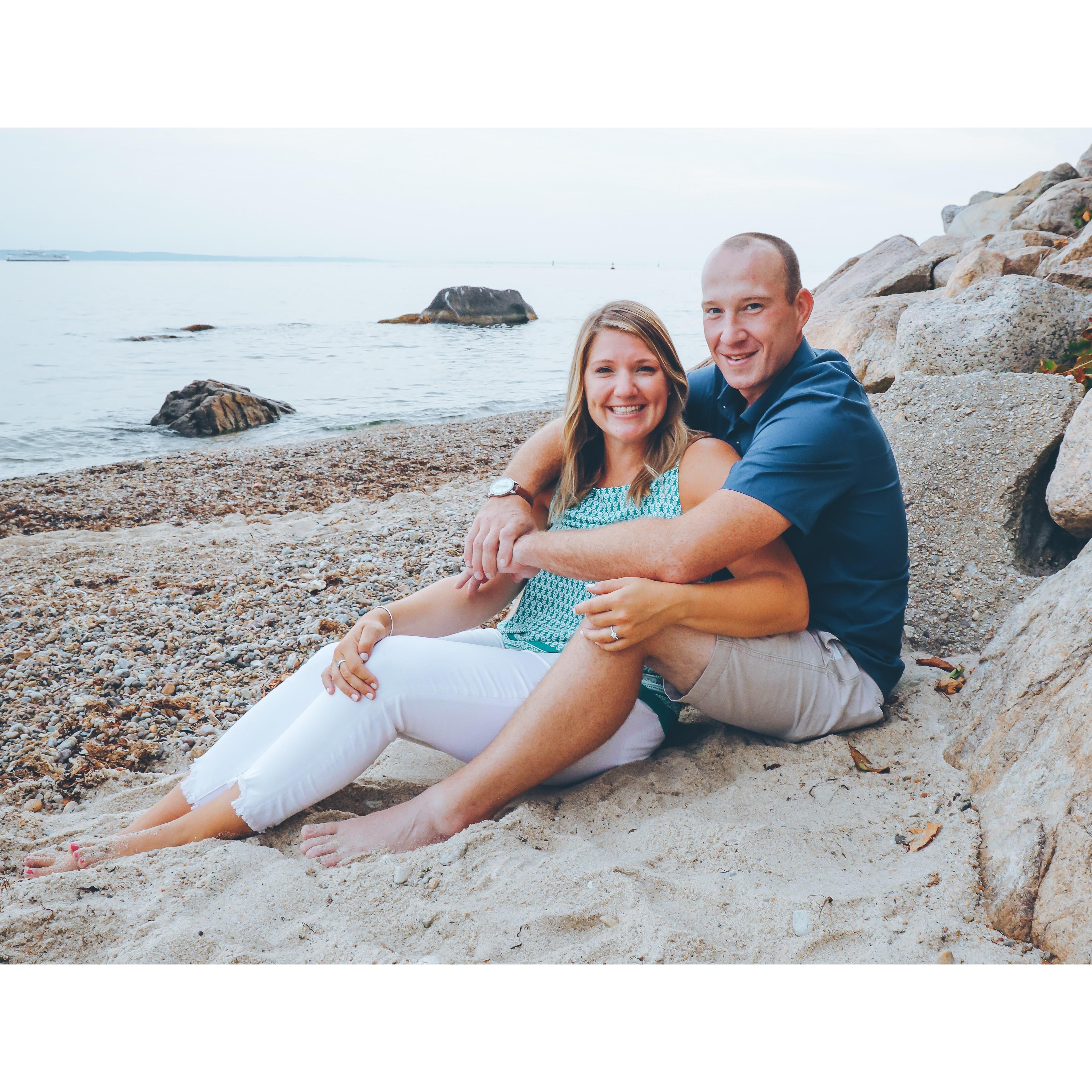 Engagement Pictures - Nobska Beach, August 2020
