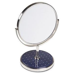 kate spade new york - kate spade New York Pin Dot Vanity Mirror in Navy
