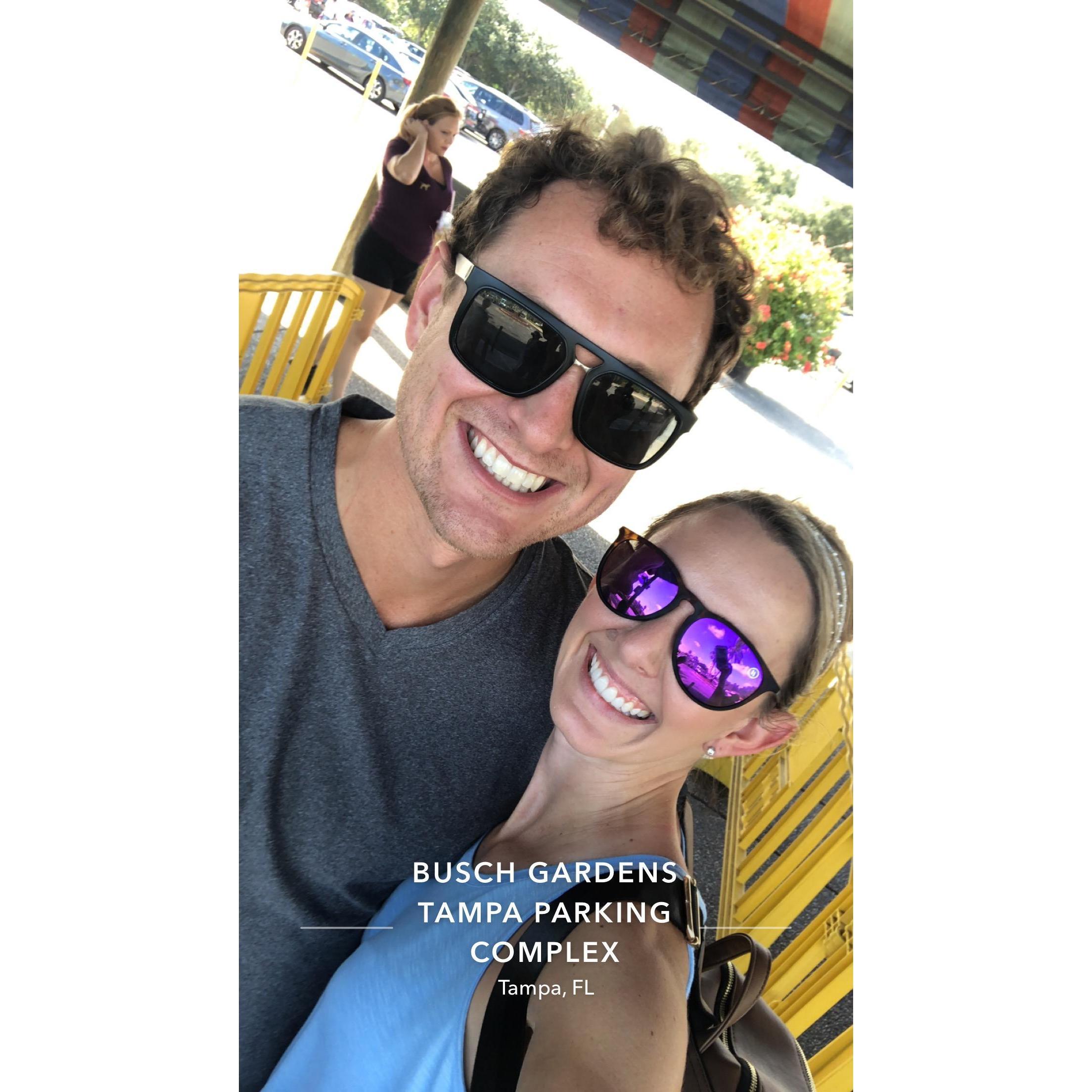 Luke's Birthday trip to ride roller coasters all day!