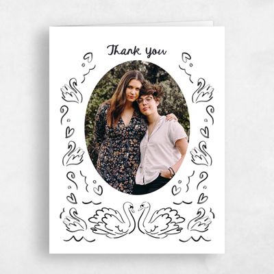White Wedding Thank You - Somero Photo