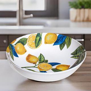 Lemon Orchard Melamine Serving Bowl