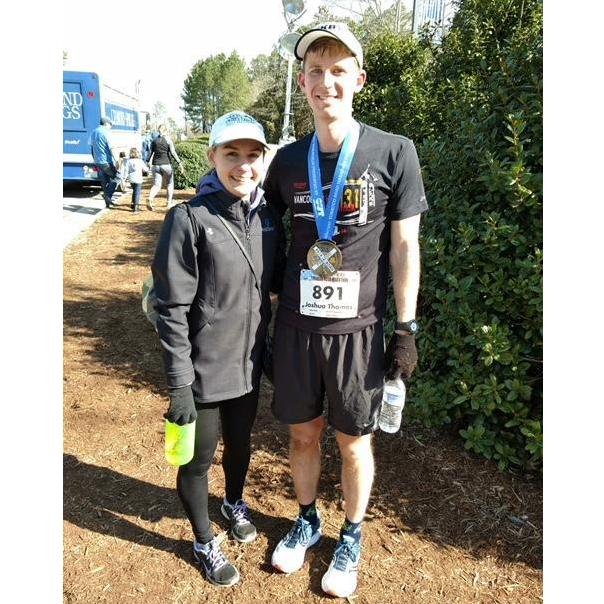 J qualifies for Boston at the Tobacco Road Marathon in Raleigh!