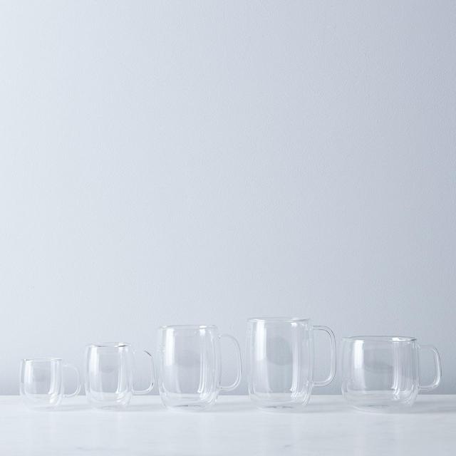 Sorrento Double Walled Mugs with Handles (Set of 2)