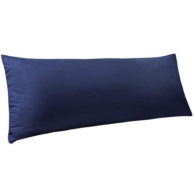NTBAY Body Pillow Cover, Pillowcase, 100% Brushed Microfiber, Soft and Cozy, Envelope Closure, for Adults Pregnant Women, 20" x 54", Navy