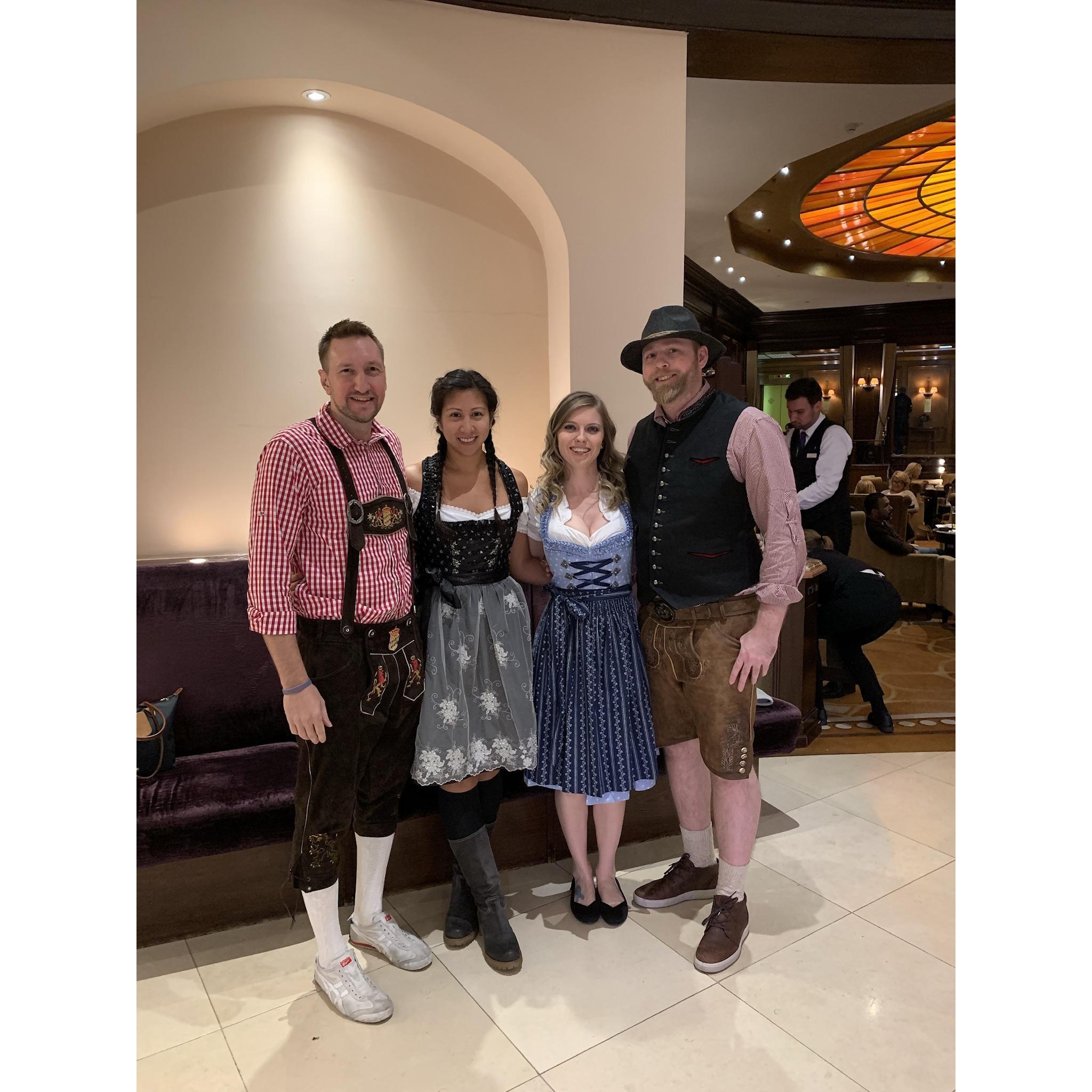 First Oktoberfest together in Munich, Germany with our great friends, Seth and Jenn who introduced us.
