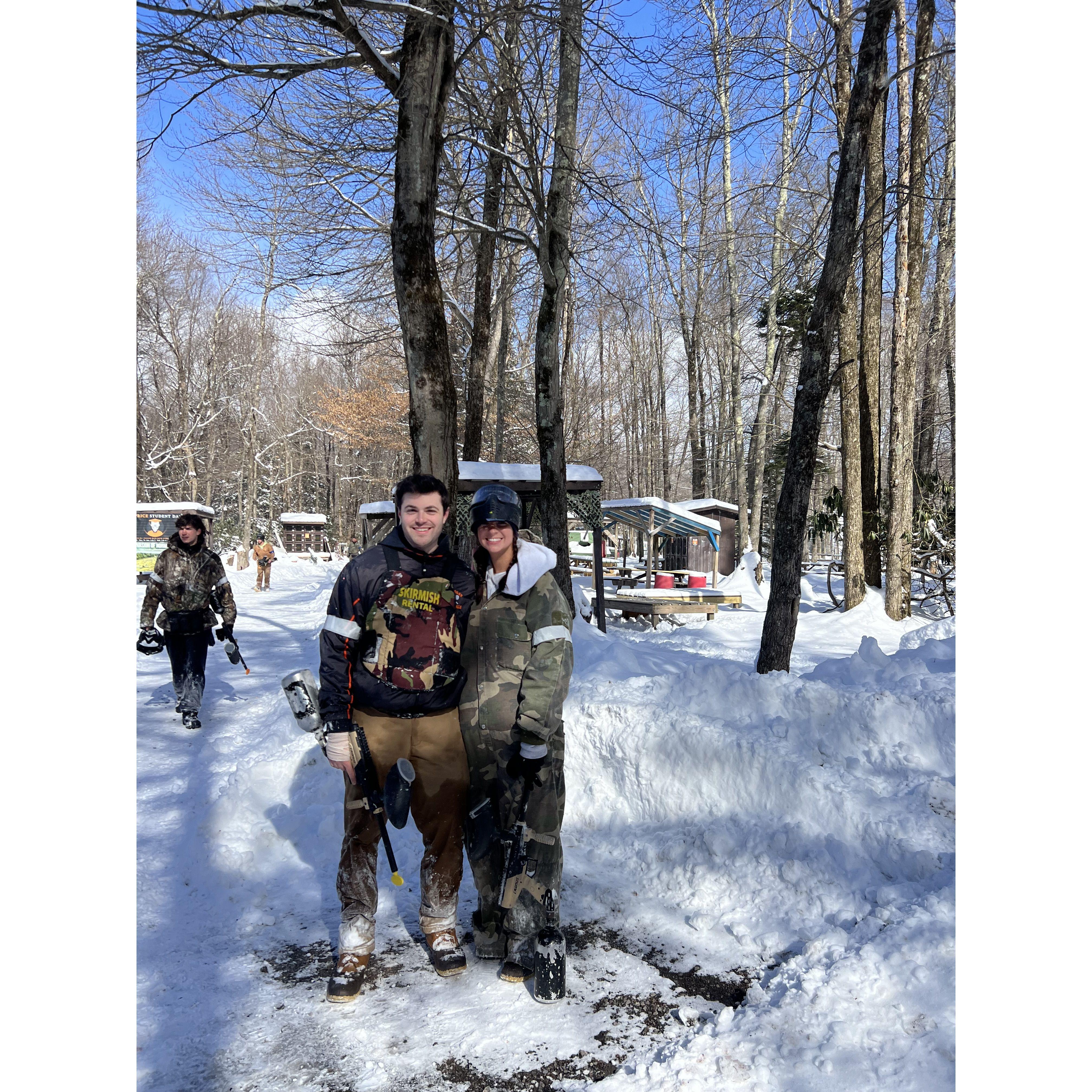 Paintballing in Poconos