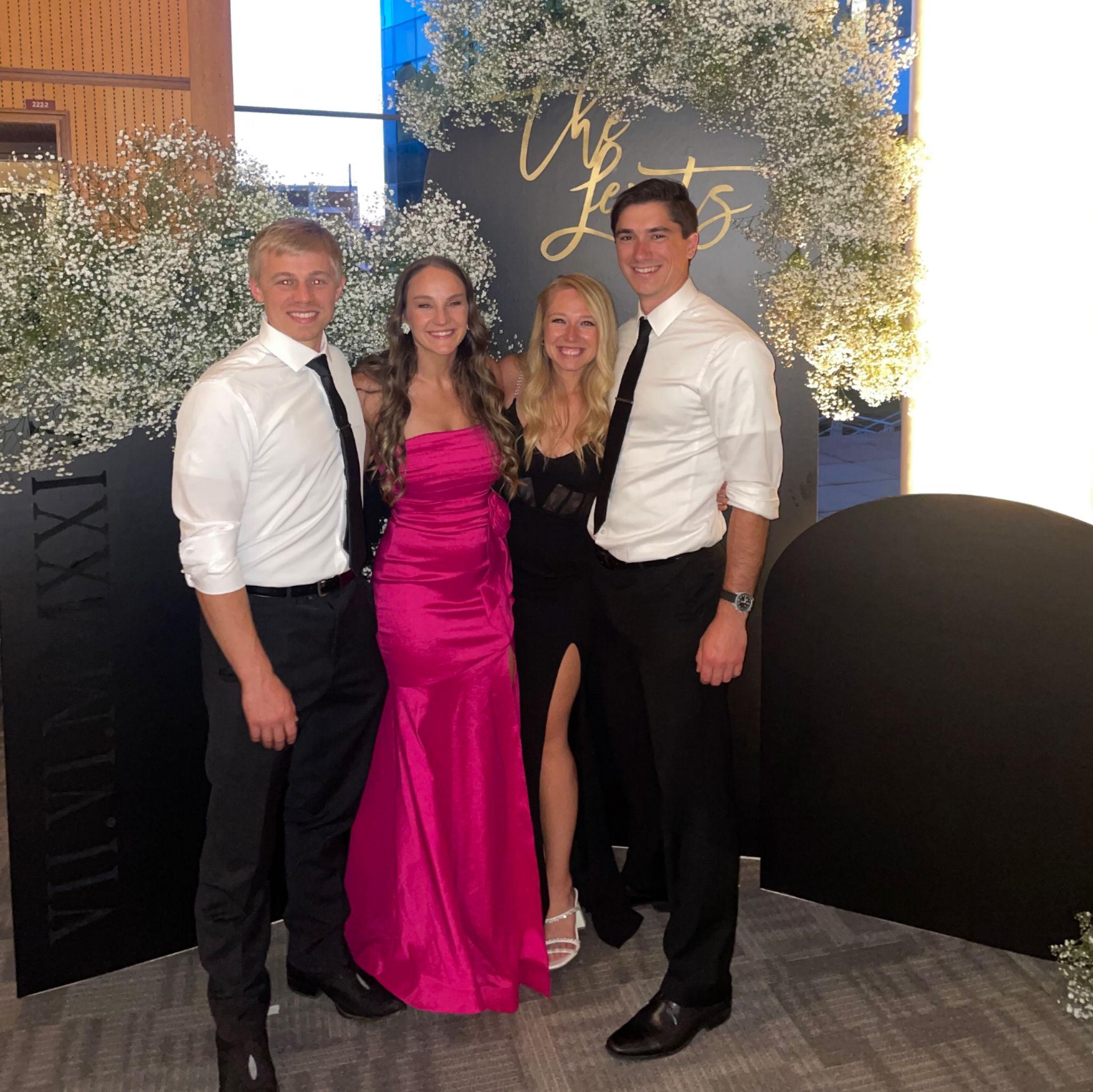 Wedding with our best friends! Courtney is who set us up on a blind date to begin with!