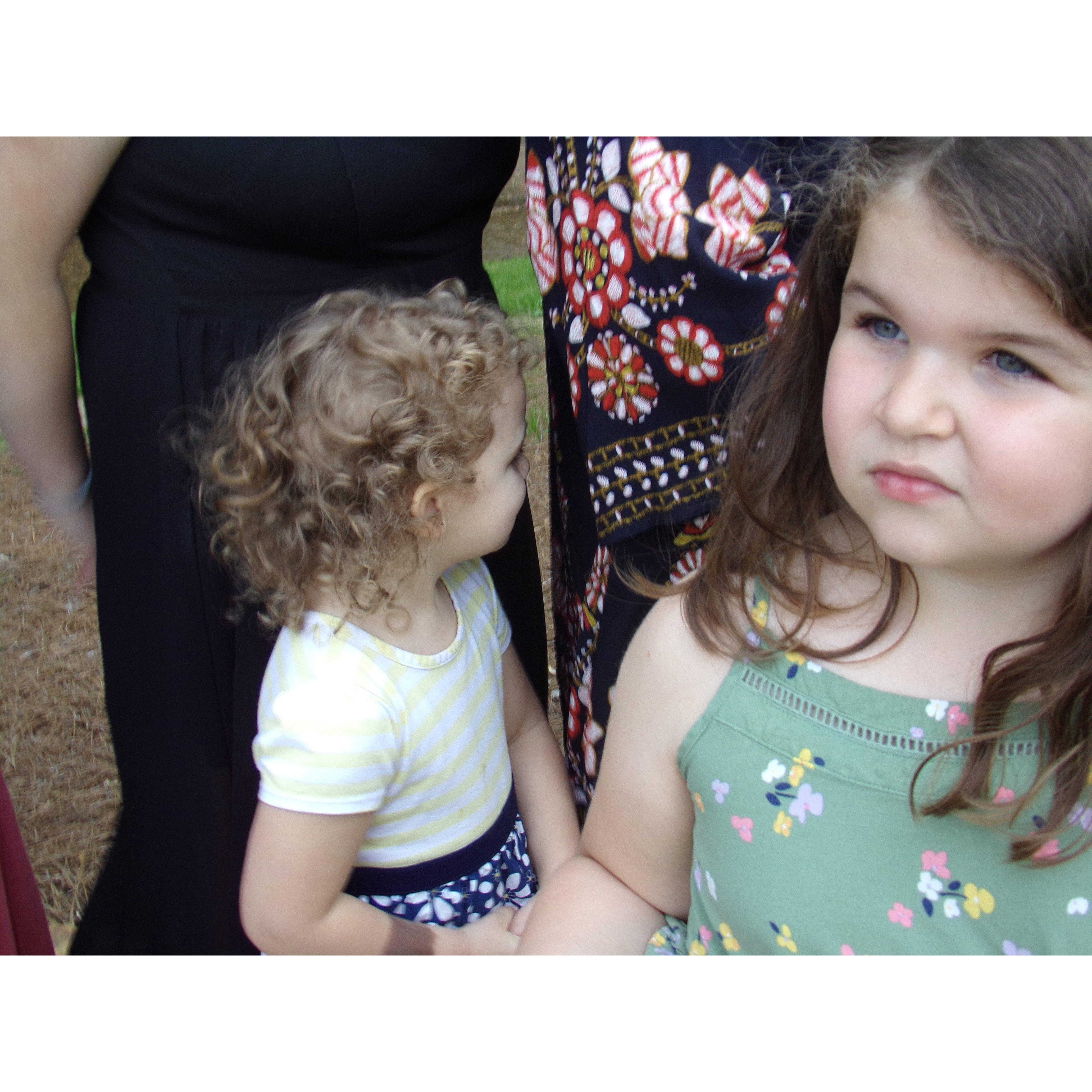 Flower girls Ryleigh (left) and Reagan (right)!