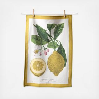 Lemon Flour Sack Tea Towel, Set of 2