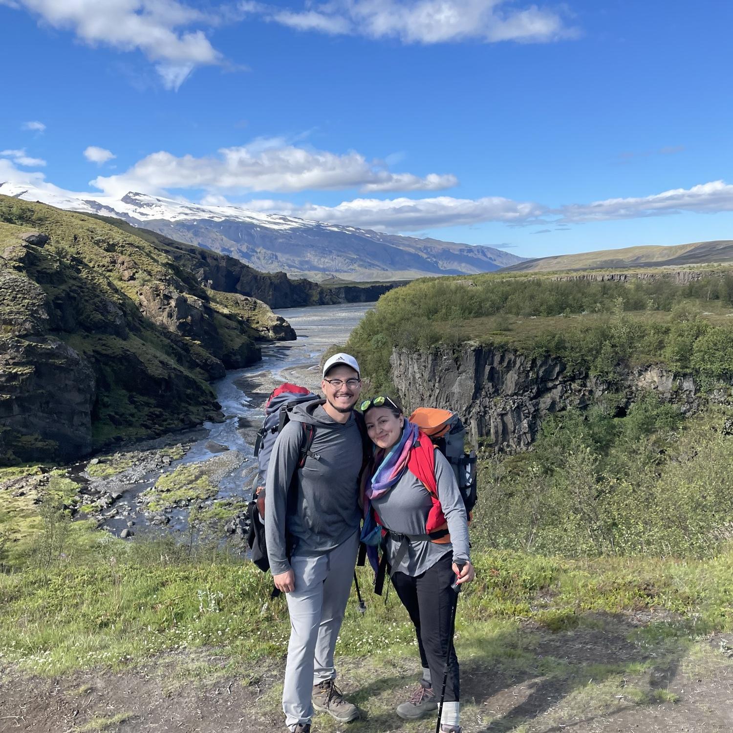 Our first (and last) 4 day backpacking hike in Iceland.