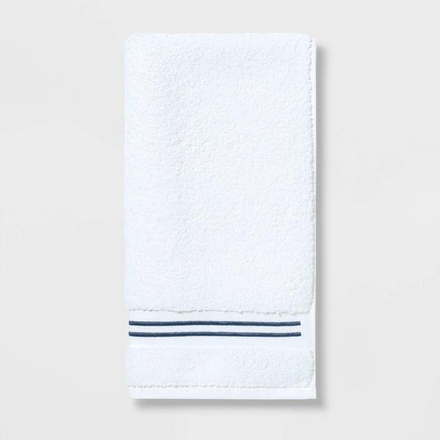 Hand Towel Dark Blue Stripe - Threshold Signature™