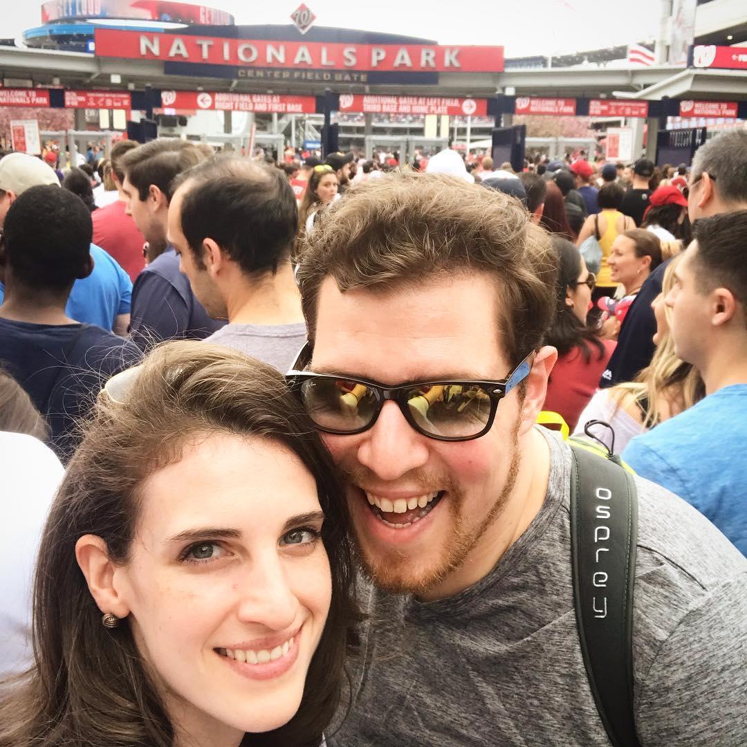 Rooting for the home team at Nationals Park in Washington D.C.