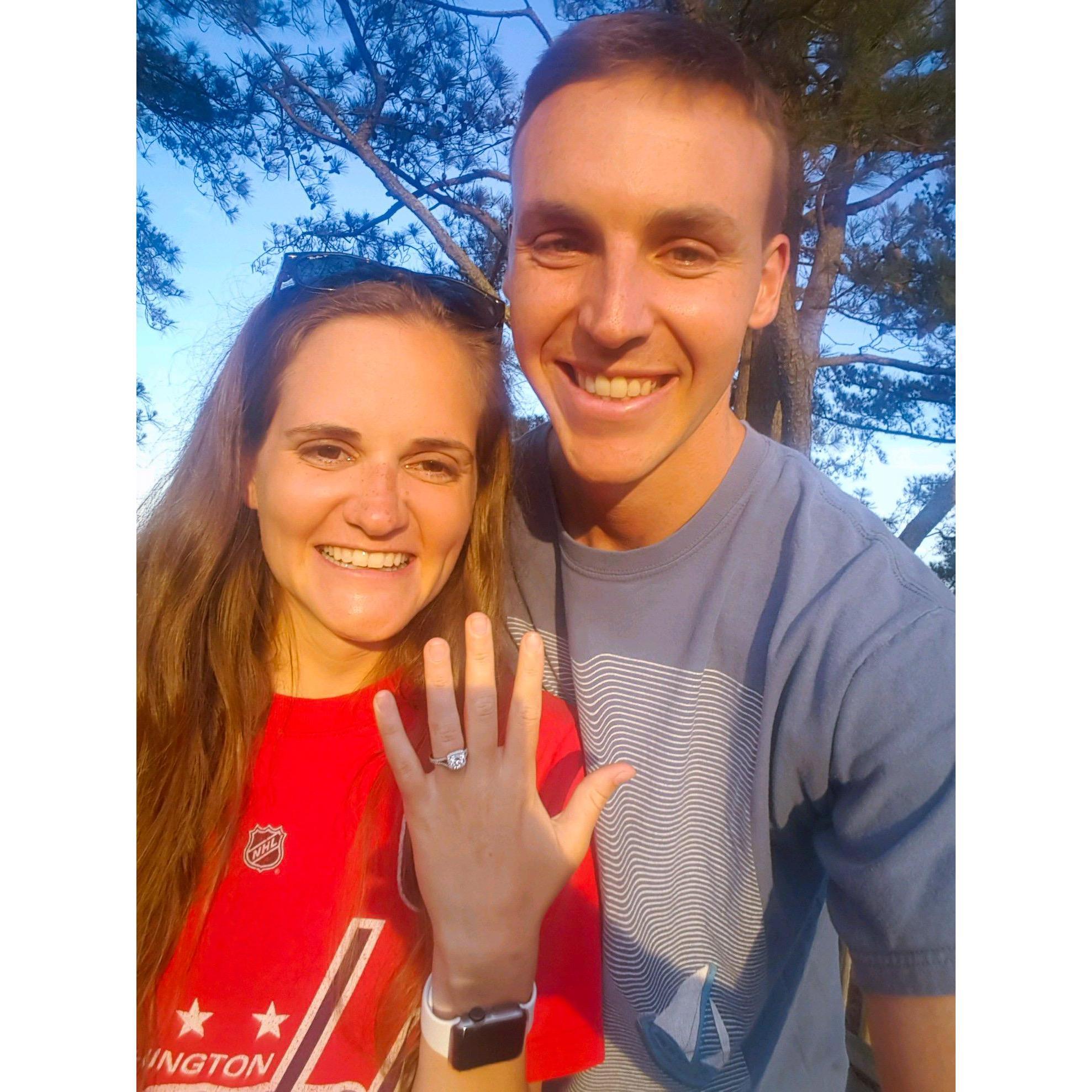 He popped the question!