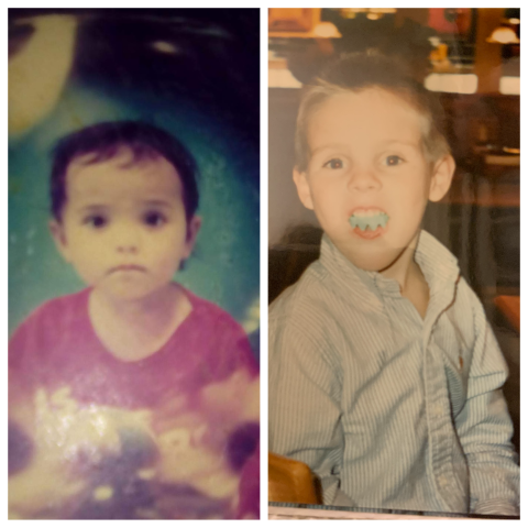 Kat and Dev baby photos