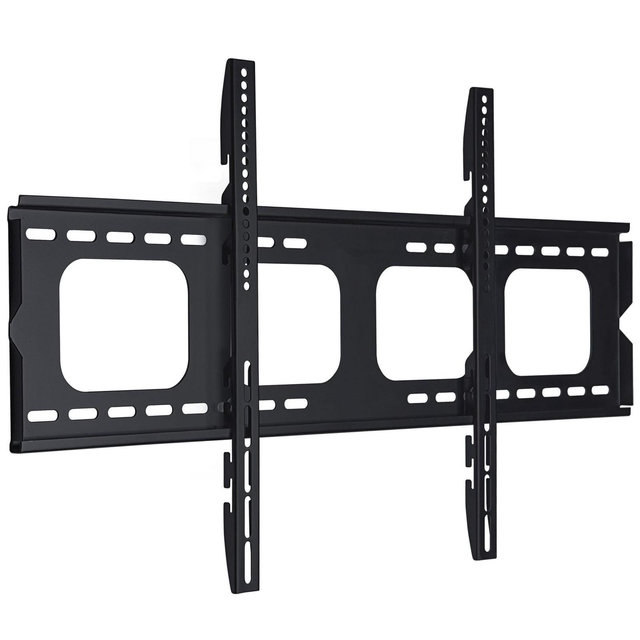 Mount-It! Low-Profile Large TV Mount | Flush TV Wall Mount | Ultra-Slim Fixed TV Mount for 42 - 70 Inches Screen TVs | 220 Lbs. Capacity | Black