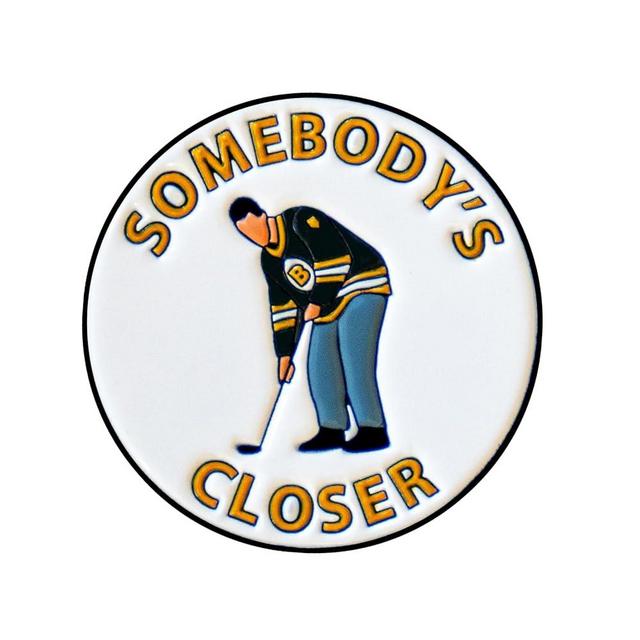 Play and Repeat Happy Gilmore Golf Ball Marker with Magnetic Hat Clip - Funny Golf Gift for Men - Golf Accessories and Gifts