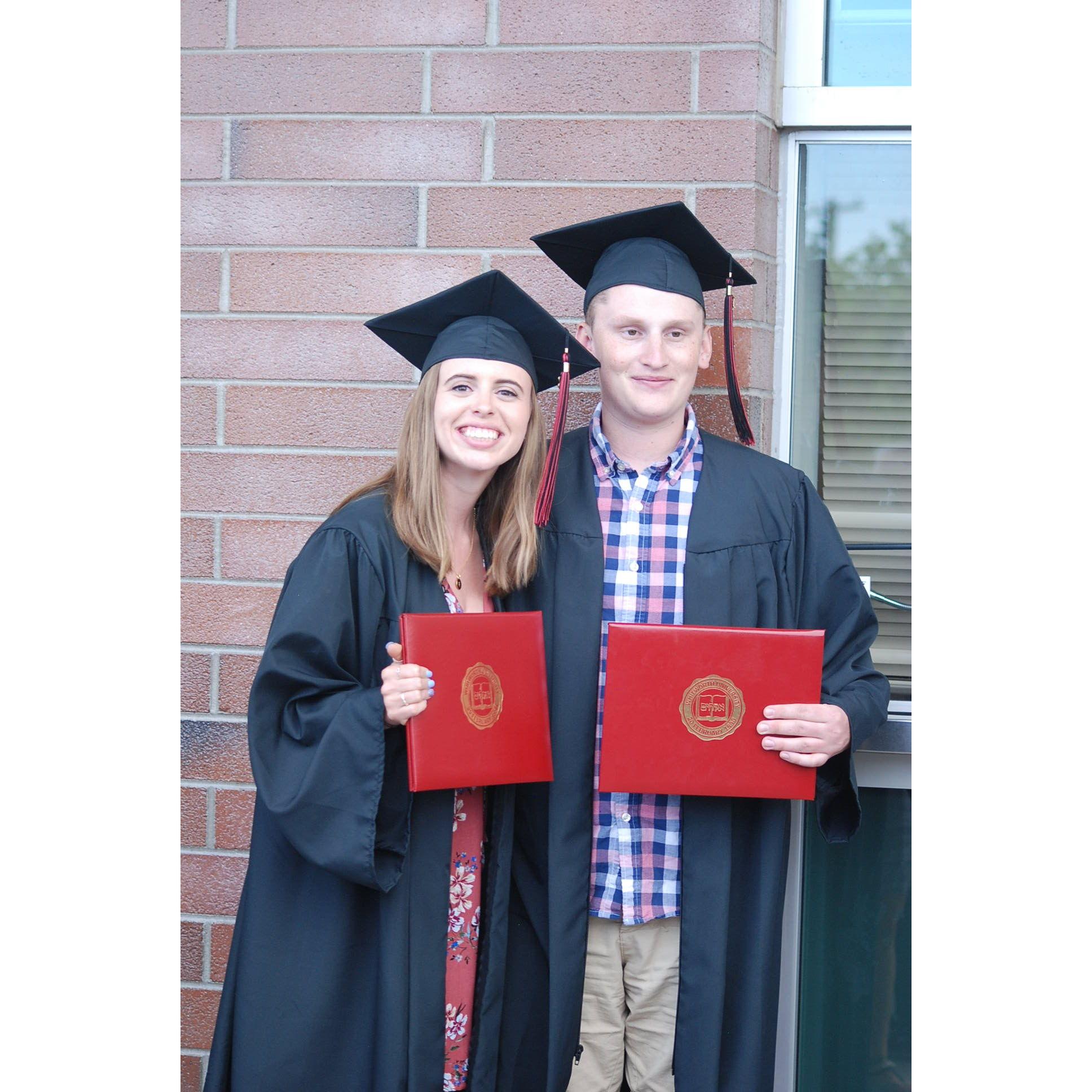 The day we graduated from Whitworth University!