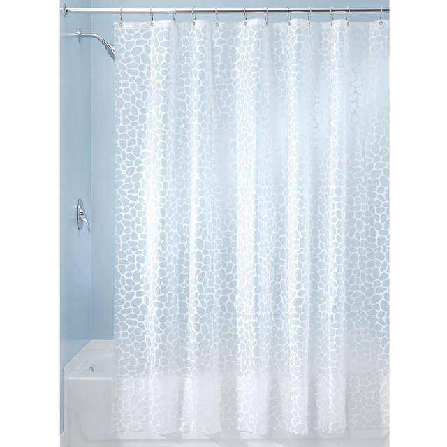 Set Of 2 Pebblz Peva Shower Curtain Liners White - iDESIGN