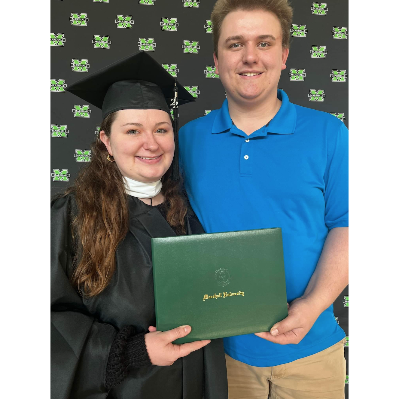 Kennedy's master's graduation, 2022 (MA in Psychology)