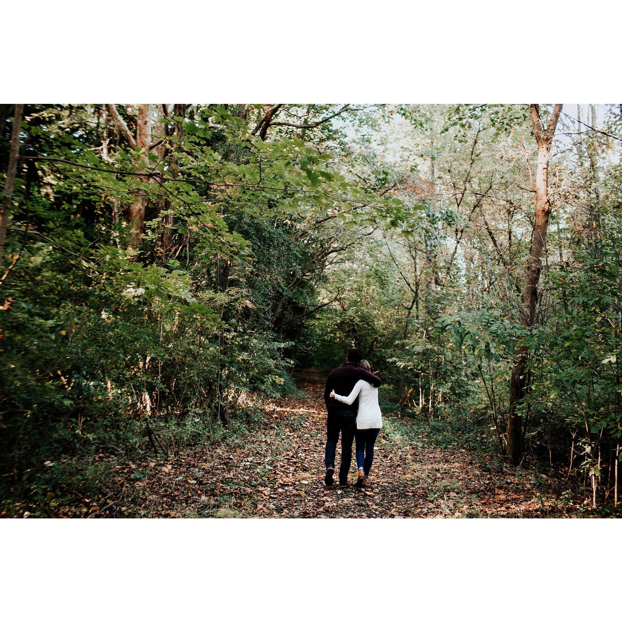 Engagement session in Warren Dunes State Park