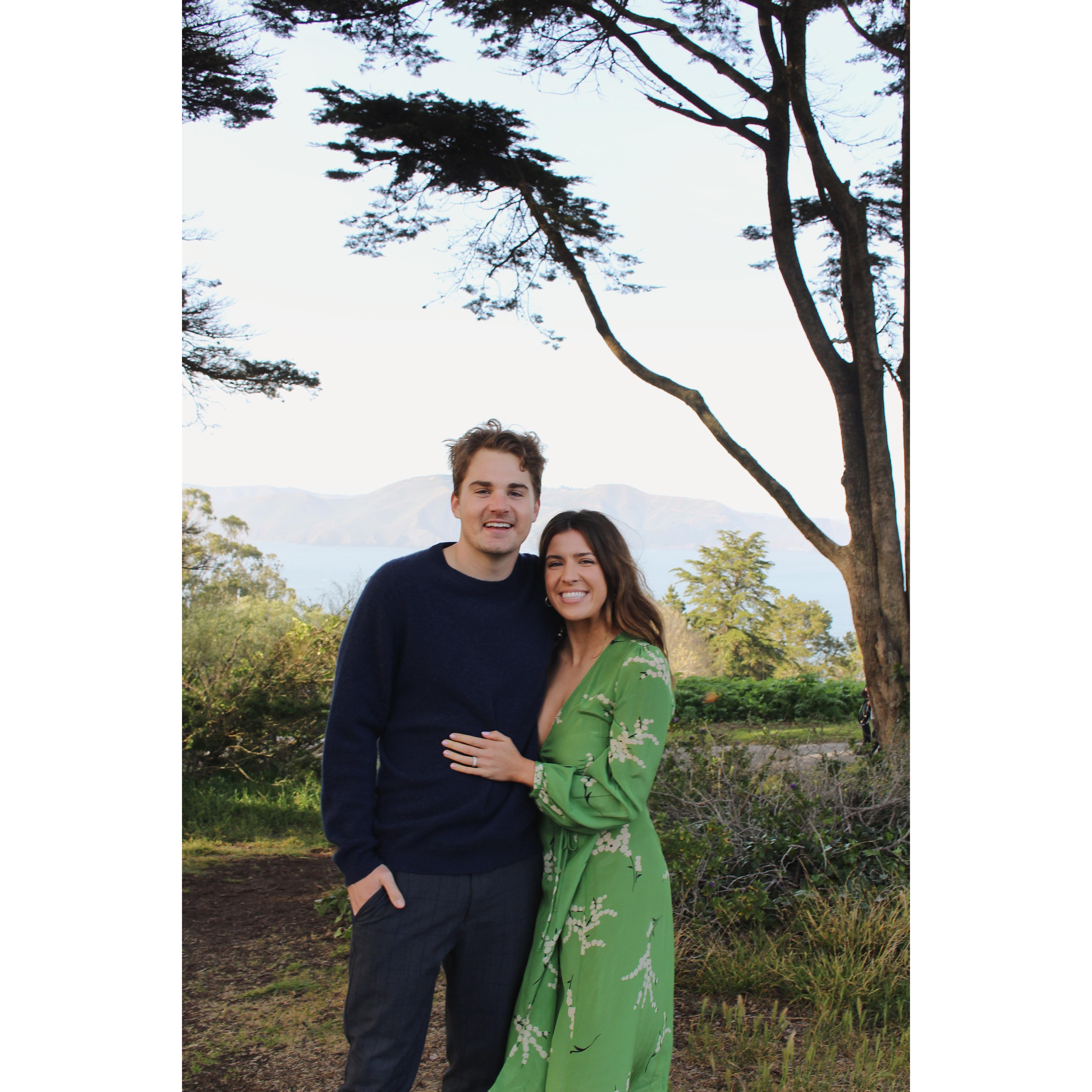 Our engagement photos (taken by Jen Rupey April 2nd, 2022)