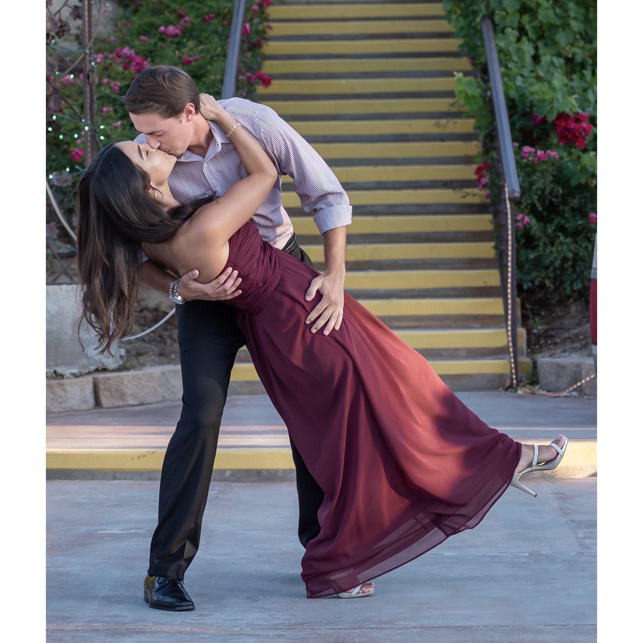 Our entrance to my dad and step mom's wedding, also in Temecula