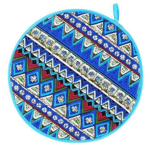 MHTTEC Tortilla Warmer Pouch Corn Tortillera Insulated Pan Microwave Warming Trays Taco Warmers for Mexican Food Tortilla Warmer Cloth 12 Inch (1pc, Blue Ripple)